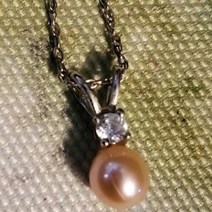 Vantel Pearls Diamond Girl Necklace